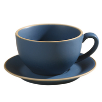 Nordique mat expresso tasse à café et ensemble de vaisselle maison rétro Latte Art céramique petit déjeuner lait tasse tasse avec soucoupe