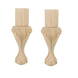 Patas de Madera Estilo Reina Ana para Silla o Sofá, Repuesto de Patas de Madera para Sofá, Patas de Madera Estilo Reina Ana - Product Image 3