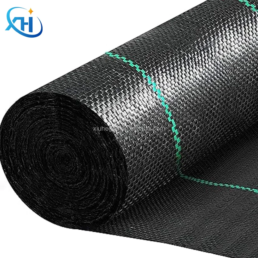 Landscape fabric woven geotextile black weed mat anti grass geotextiles 5oz 6oz 7oz weed control membrane