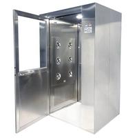 Douche d'air MAXWIN en acier inoxydable 304 avec moteur AC et filtre HEPA pour atelier sans poussière, dimensions personnalisées, usage individuel/double personne