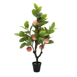 Trong Nhà Giả nhựa mô phỏng mô phỏng cây bonsai cây trong nhà cây táo nhân tạo - Product Image 2