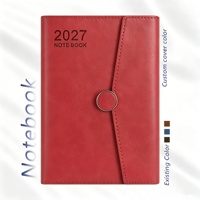 Agenda personnalisé 2027, planificateur sur mesure, couverture rigide en cuir, carnet A5/A4, journal de bureau professionnel, promotionnel