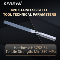 Lime plate en acier inoxydable 420 de qualité industrielle SFREYA, personnalisable OEM/ODM