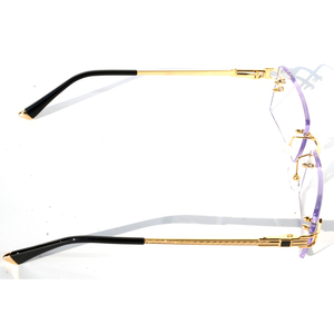 Occhiali da Sole Senza Montatura Finione per Uomo, Marca di Lusso, Occhiali con Lenti Colorate, Vendita all'Ingrosso di Occhiali da Sole Quadrati Senza Montatura per Donna - Product Image 6