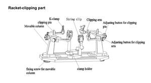 GLS-300 ממוחשב אוטומטי טניס בדמינטון מחבט <span class=keywords><strong>Stringing</strong></span> מכונה למכירה - Product Image 6