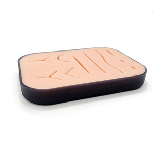 Módulo de práctica de sutura de silicona de tres capas, herida de piel simulada, entrenamiento para estudiantes de medicina, en caja, comercio electrónico transfronterizo. - Product Image 2