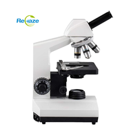 Microscopio Biológico Personalizado REHAZE XSZ-107D Modelo Monocular con Fuente de Luz LED Halógena para Uso Educativo