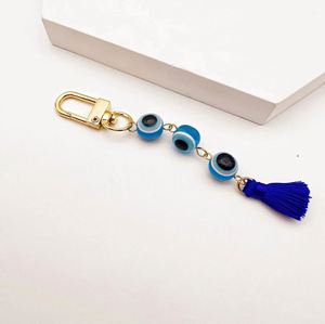 Mắt ác Keyring chúc may mắn phước lành Móc chìa khóa xe treo trang trí túi quyến rũ mắt ác Keychain hạt Xem phía sau Gương Phụ Kiện - Product Image 3