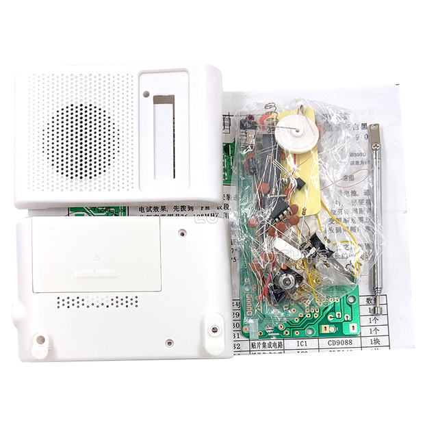 DIY Radio Electronic Kit FM AM Radio Receiver School Teaching Soldering Practice Training Circuit Board 210SP