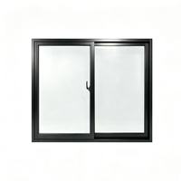 Ventana Corredera de Aluminio Resistente a Impactos con 3 Años de Garantía para Decoración de Entrada Exterior Comercial de Supermercados