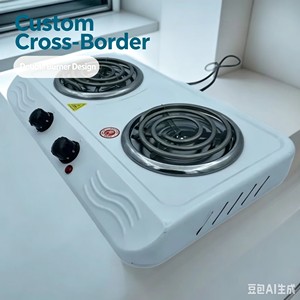 独立旋钮控制双热板不锈钢水烟煤燃烧器快速加热水烟煤点火器便携式 - Product Image 3