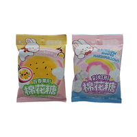 Bonbons en forme de rouleaux aromatisés aux fruits, guimauves arc-en-ciel, bonbons en coton doux