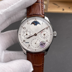 Montre mécanique de luxe pour homme, phase de lune, calendrier perpétuel, multifonctionnelle et complexe, vente en gros d'usine. - Product Image 1