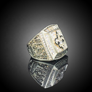 Di alta qualità 2009 New Orleans Saints NFL Super Bol campionato anelli classico calcio Memorial anello in lega - Product Image 4