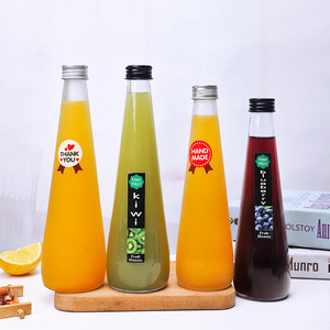 Vaso de Vidrio de 330 ml para Bebidas, Botella de Vidrio Vacía para Té Frío, Jugo de Durazno, Botella de Vidrio Esmerilada de 500 ml para Cócteles - Product Image 1