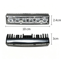 18W Superhelle LED-Warnleuchte für Kühlergrill mit 13 Stroboskopmodi, Aluminiumgehäuse, 4 Farben, Notfall-Blinklicht
