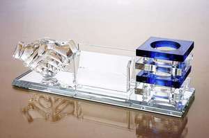 ADL fabbrica ultima acrilico premi di cristallo ufficio cancelleria <span class=keywords><strong>Set</strong></span> ufficio Desktop <span class=keywords><strong>Set</strong></span> con portapenne per la decorazione della tavola - Product Image 3