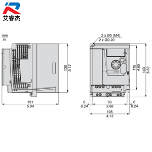 อินเวอร์เตอร์ ATV310 รุ่นใหม่ของแท้ ATV310HU15N4E 3 เฟส Easy Altivar 310 ระบบควบคุมความเร็วรอบมอเตอร์แบบแปรผัน 380-460V 1.5kW - Product Image 2