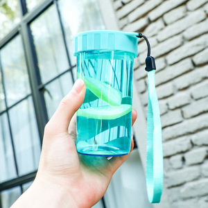 Plastic Sports Water Bottle Portable Cup Bpa Free Summer Giveaways For Women Children Boys - Product Image 3
