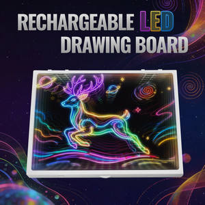 Tablette à dessin LED : Bloc de dessin lumineux avec design compact et portable, idéal pour les voyages et l'école - Product Image 5