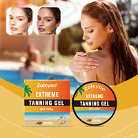 Gel Percepat Penyamakan Kulit Buah Zaleyae, Pencokelat Kulit Alami, Bronzer Tubuh untuk Kulit Bercahaya Sehat, Pelembap untuk Berjemur Tanpa Sinar Matahari, Gel Penyamakan Kulit Tanpa Sinar Matahari