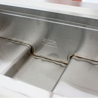 Chauffe-aliments Buffet Acier Inoxydable Verre Grand Chauffe-aliments Présentoir Réchauffeur Électrique