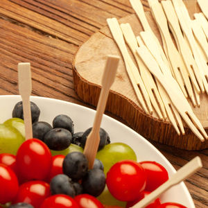 شوك صغيرة من الخيزران قابلة للتحلل سهلة الإدخال ، مختارات أسنان الكوكتيل القابل للتصرف ، مقهيات فواكه مريحة لحفلات الزفاف ، أدوات حلوى - Product Image 5