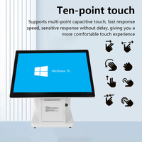 Caisse enregistreuse tactile POS tout-en-un, système POS Windows avec imprimante, écran 15,6 pouces, Wi-Fi 6, NFC