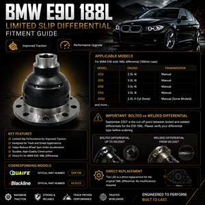 Diferencial Trasero LSD 188L con Engranaje Helicoidal de Desviación de Torque para <span class=keywords><strong>BMW</strong></span> E90 E92 E82 325i 328i 330i 335i, Mejora de Rendimiento, Gran Venta - Product Image 2