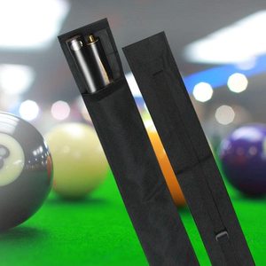 Sac de rangement pour queue de billard 82 x 9 cm, boîte pour 1/2 queue, tissu Oxford noir, pour la protection des queues de billard - Product Image 1
