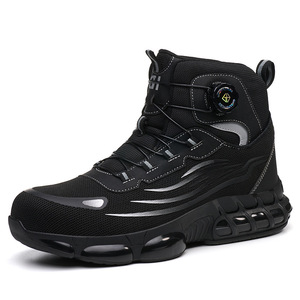 Size 47 48 <b>Work</b> Safety <b>Boots</b> <b>Men</b> Rotating Button Steel Toe <b>Work</b> Shoes High Top Indestructible Protective <b>Men's</b> Safety Shoes - Product Image 4