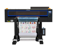 INKGIANT Printer Label Digital Inkjet UV 60cm profesional 3 kepala peralatan cetak kondisi baru bordir 3D
