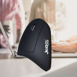 Jedel W925 2.4G Ergonomic Optical Vertical Design <strong>Wireless</strong> Mouse <strong>Soft</strong> Touch Rainbow Light Mice for Laptop Office Use Wholesale - Product Image 5