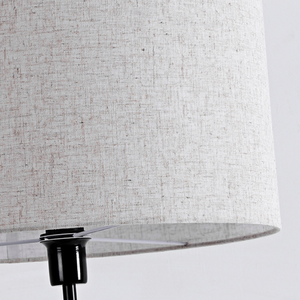 Lampe sur pied en pierre de <span class=keywords><strong>travertin</strong></span> naturelle en gros pour OEM avec abat-jour en tissu de lin, lampe sur pied moderne et haute pour salon - Product Image 4