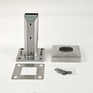 Barandilla sin Marco BNS con Vidrio Australiano de 12 mm, Abrazadera de Acero para Piscina, Clip para Vidrio y Puerta para Cerramiento de Piscina - Product Image 2