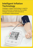 Tensiomètres numériques Bluetooth pour le bras supérieur, prix d'usine, OEM disponible, ventes en promotion, 198 mémoires, usage hospitalier et domestique