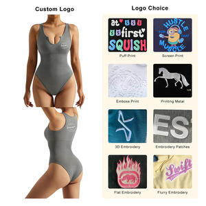 Col rond sans manches débardeur combinaisons Slim Fit côtelé basique body Yoga décontracté respirant Sexy femmes combinaisons combishorts - Product Image 3