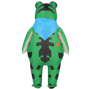 Nouveau Costume Gonflable Unisexe de Mascotte Grenouille – Drôle pour Halloween, Fête Adulte, Couple, Tenue Gonflable pour <span class=keywords><strong>Carnaval</strong></span> et Promotion - Product Image 3