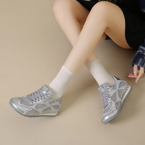 Chaussures de course décontractées et sportives légères LYKU BN2006 pour femme, été 2006, à lacets, avec empeigne en maille respirante, style coréen tendance - Product Image 3