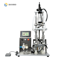 BANMO Nouvelle Machine de Remplissage Pneumatique à Double Tête avec Pompe à Diaphragme pour Vin, Alcool, Eau – Modèle de Bureau