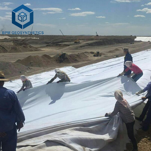 Tissu géoctile non tissé en Polyester et polypropylène, Fiber de base, perforé à l'aiguille, Construction de barrage Bidim - Product Image 1