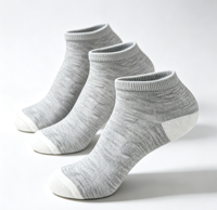 Chaussettes de cheville unisexes en mélange contrastant blanc, douces, respectueuses de la peau, extensibles, de qualité supérieure, durables, respirantes, pour la marche toute la journée et le yoga