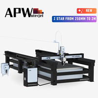 Nouvelle machine de découpe de carreaux de marbre APW 3D CNC 5 axes à jet d'eau avec moteur