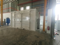 Cabine de sablage industriel avec système de récupération automatique par grattoir – Fabricant