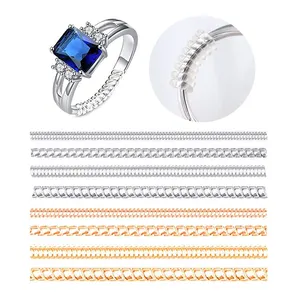12 Pack Ring Size Adjuster for Loose Rings Invisible Transparent