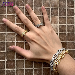 Homens jóias Hip Hop 10k ouro sólido GRA fácil passado testador de diamantes Moissanite Anéis VVS D Brand new 925 Sterling Silver Ring Mulheres - Product Image 3