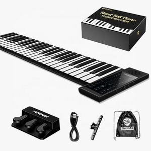 <span class=keywords><strong>Clavier</strong></span> électronique numérique professionnel Terence 88 touches, piano enroulable, 128 rythmes et sons, design pliable et portable - Product Image 2