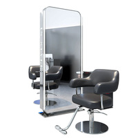 Miroir de salon LED avec taille personnalisée |   Miroir de coiffure mural simple face pour salon de coiffure et institut de beauté, personnalisation rapide