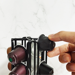 Vente en gros support de stockage rotatif pour <span class=keywords><strong>capsules</strong></span> <span class=keywords><strong>Nespresso</strong></span> 40 dosettes support de présentation pour <span class=keywords><strong>capsules</strong></span> de café support pour la maison bureau cuisine - Product Image 5