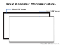 Écran de projection 200 pouces 8K tissé son acoustique Transparent écran de Projection à cadre fixe 1cm/6.5cm bordure pour Home cinéma